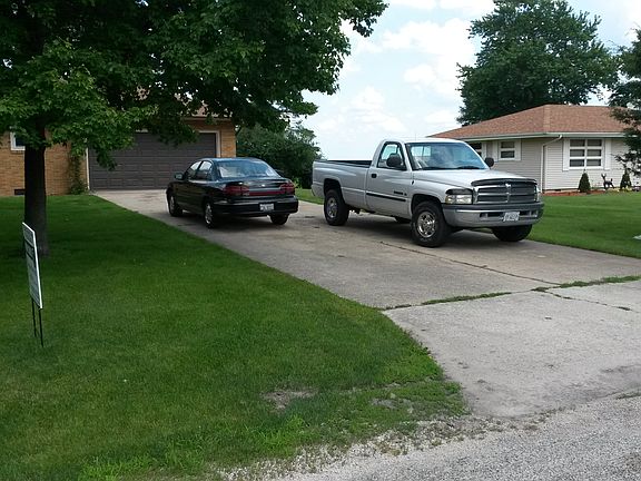 double driveway and 2.5 gar