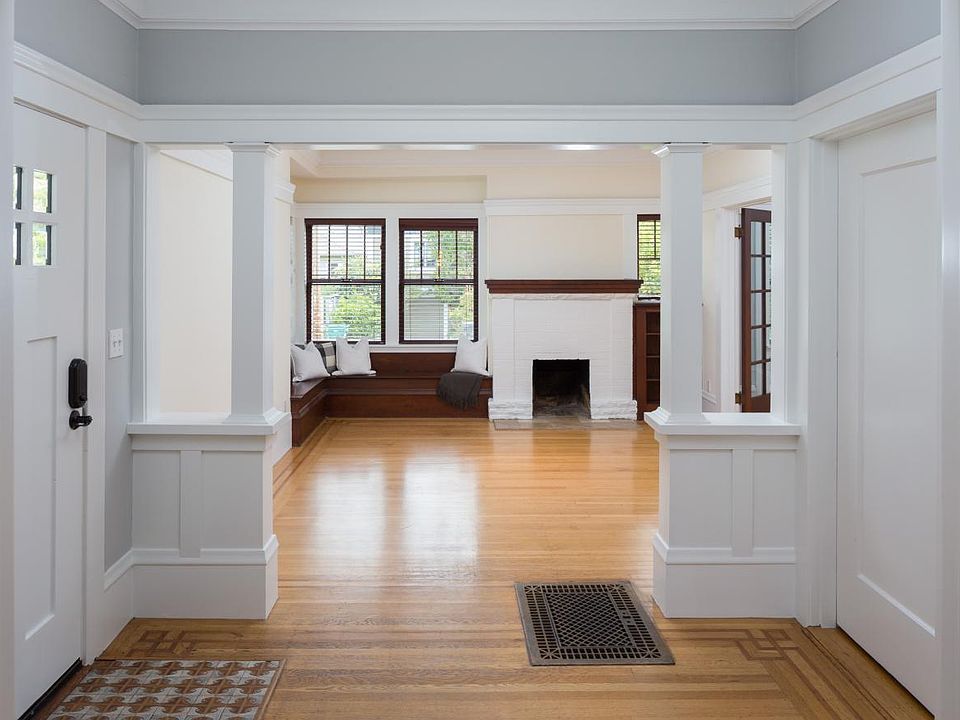foyer and living room