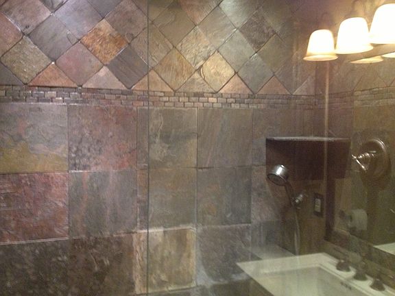 Slate Bathroom Shower
