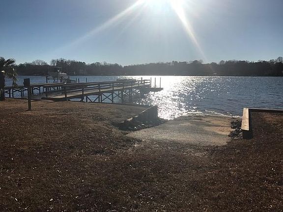 two boat launches and a floating dock 