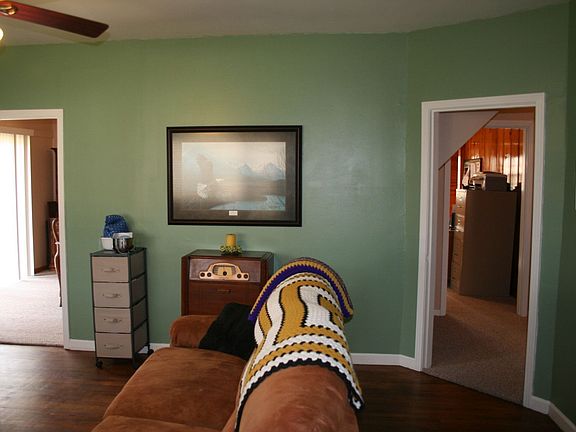 Living room with original hardwoods