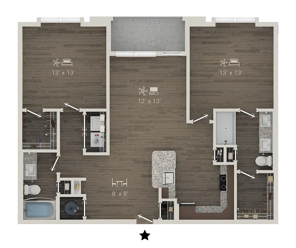 Floor plan B1