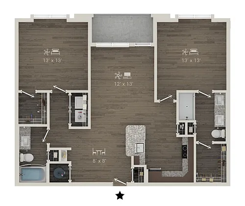 Floor plan B1