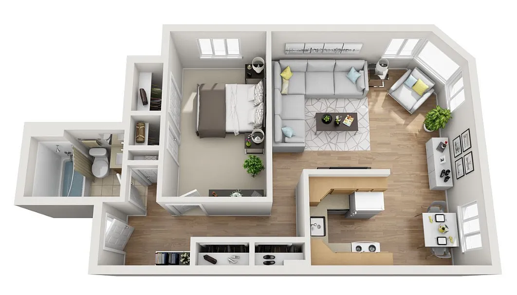Floor plan 1X1