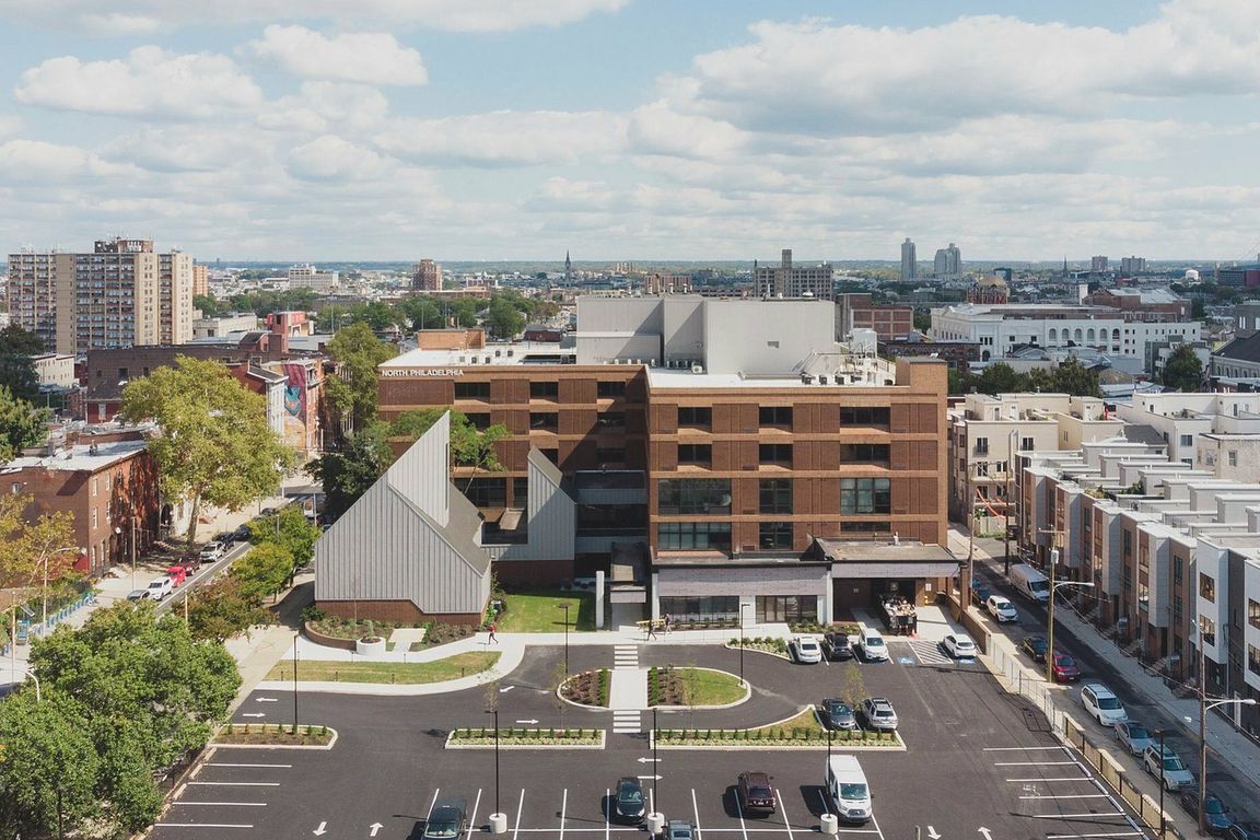 Aerial View of the Building