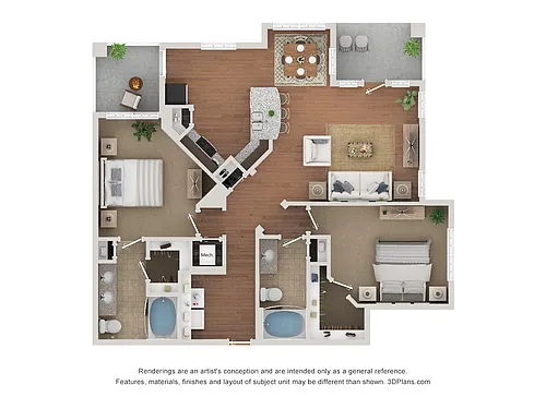 Floor plan The Brandt w/Garage