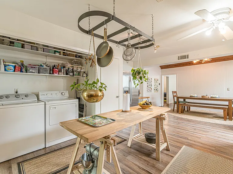laundry in kitchen