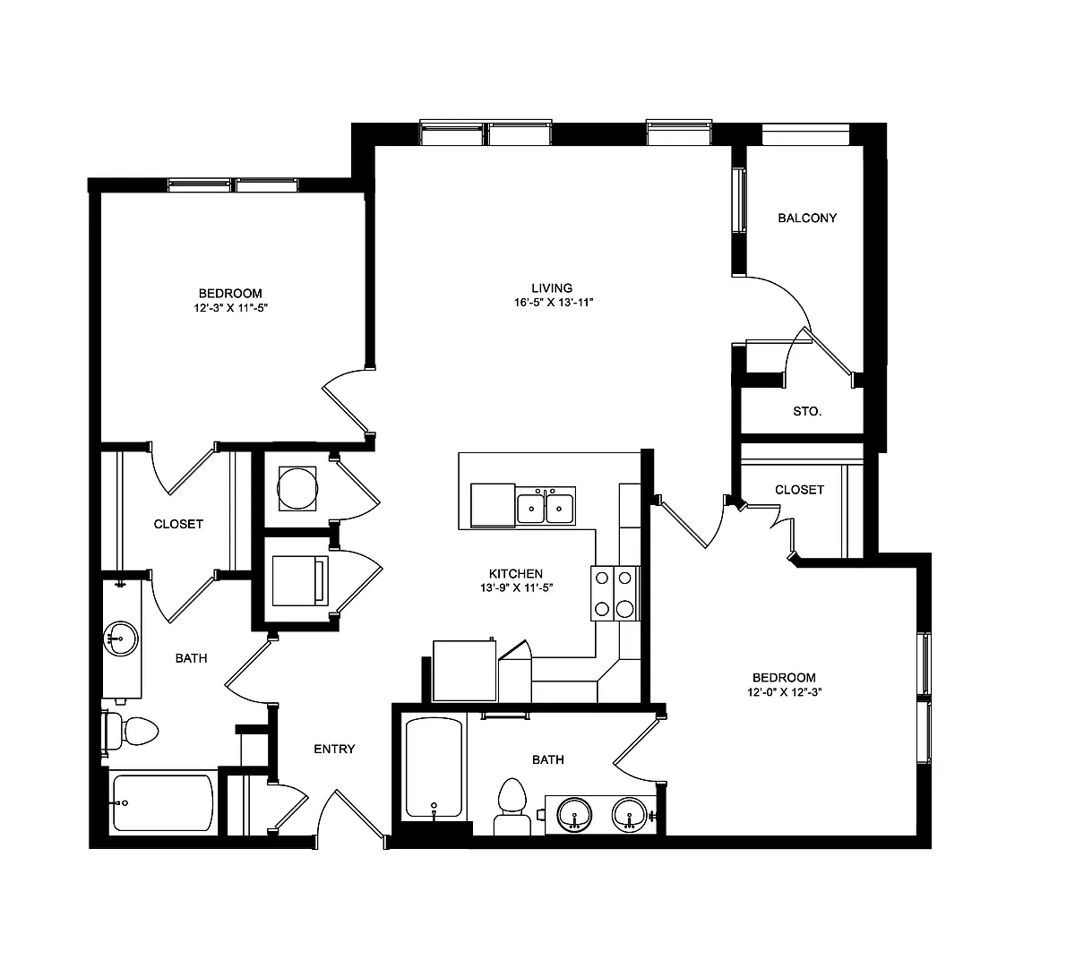 Floor plan B3