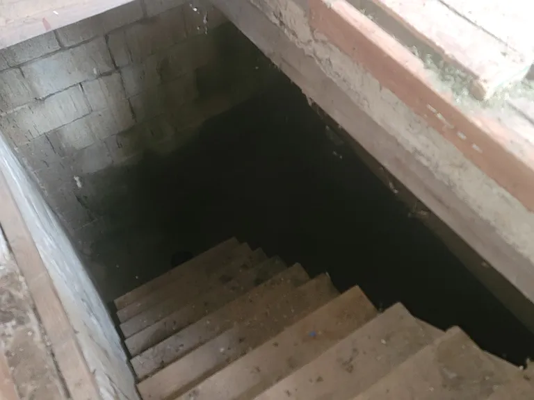 Stairs to underground Bunker
