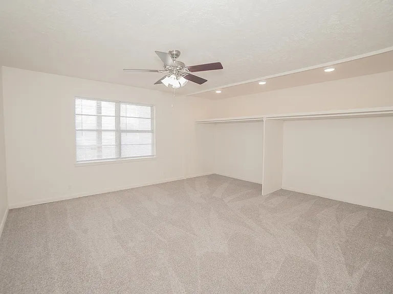 Main Bedroom with Built In Open Closet Storage