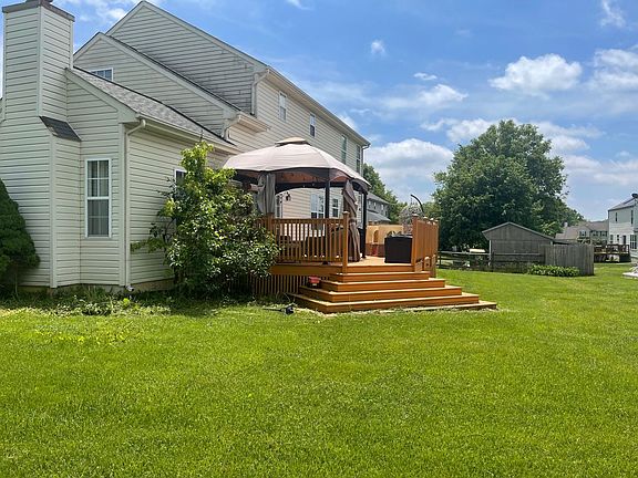 deck with gazebo installed