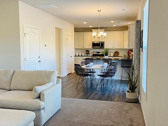 Open Family Room and Kitchen