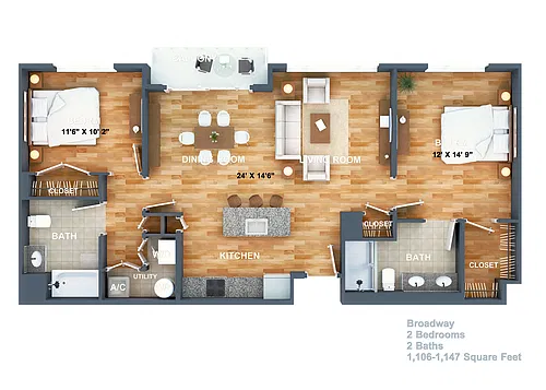 Floor plan Broadway
