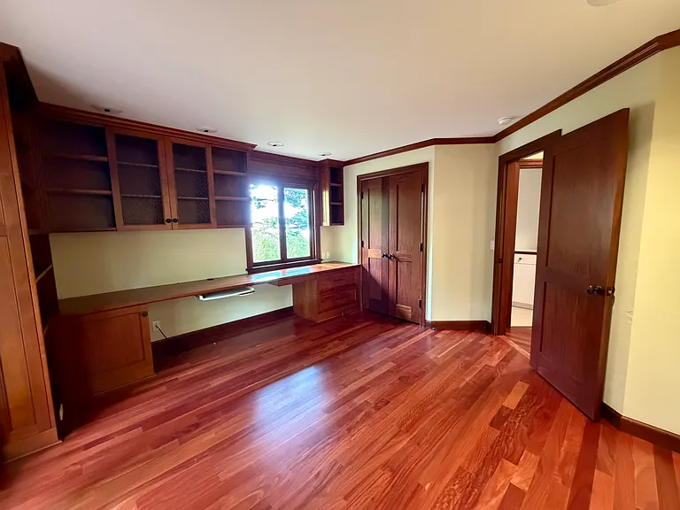 Second view of second main floor bedroom/office.