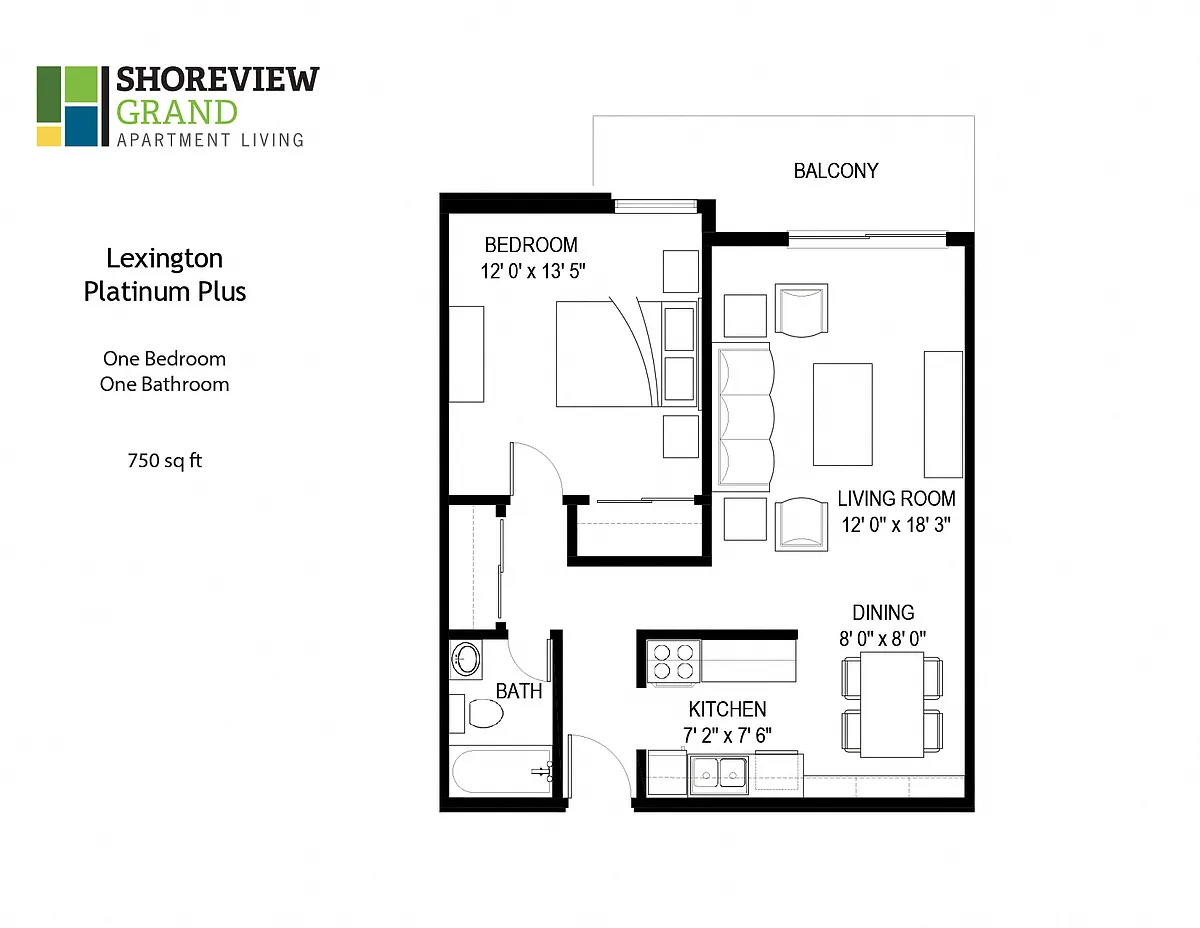Floor plan Lexington - Platinum Plus