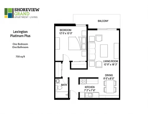 Floor plan Lexington - Platinum Plus