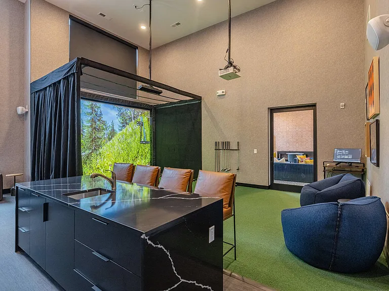 Golf Simulator Lounge