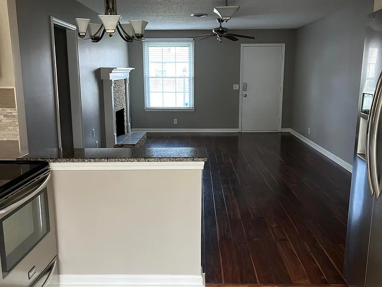 Kitchen to Living Room View