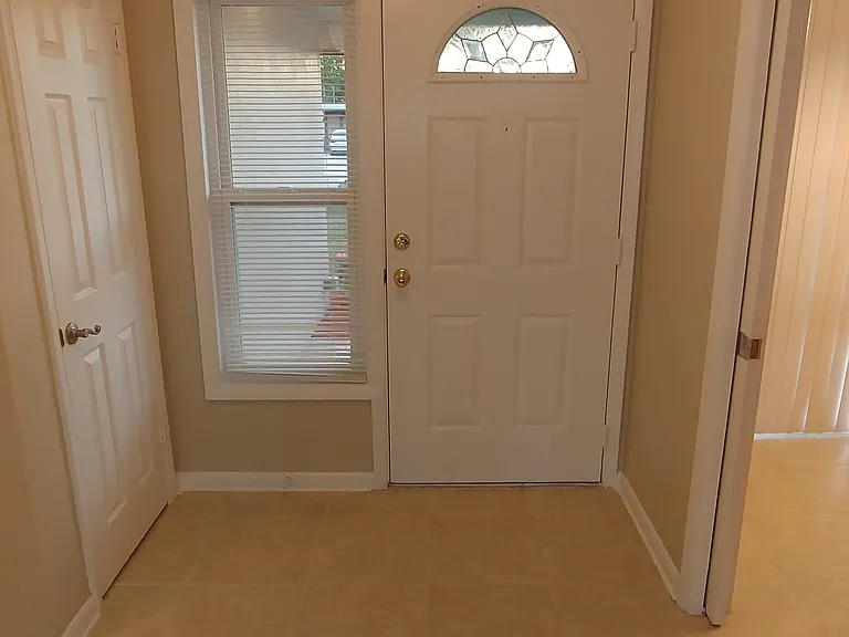An interior view of the front entryway