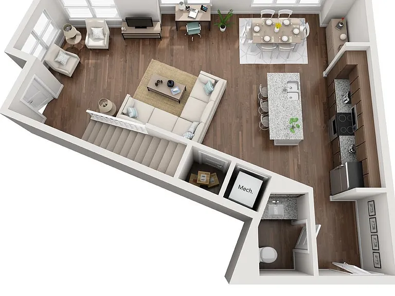 Loft 3 floor plan The Carson