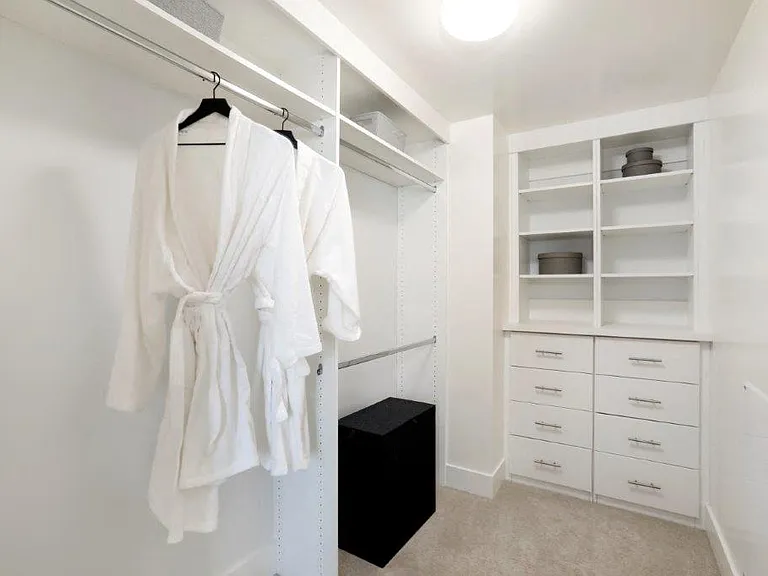 Spacious walk-in closet