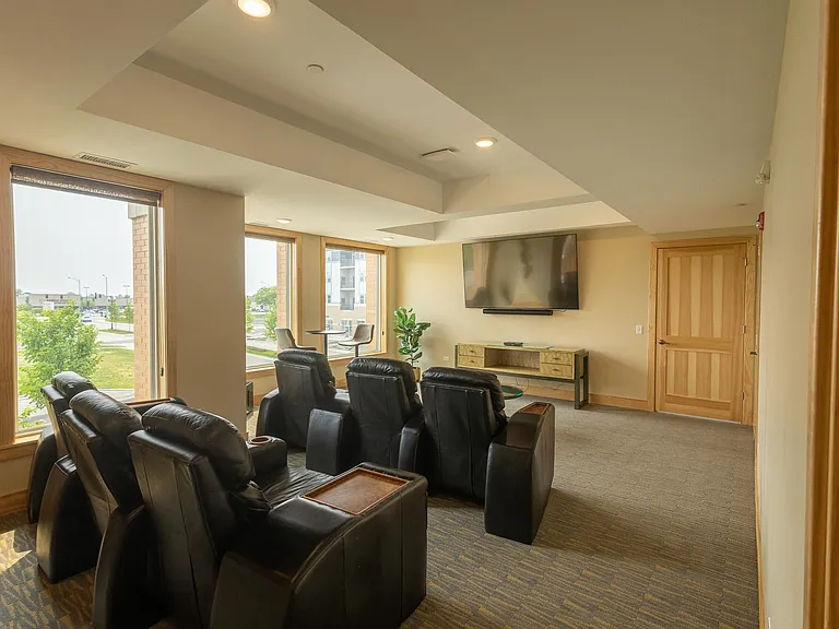 Movie Room inside 3-Story Resident Clubhouse