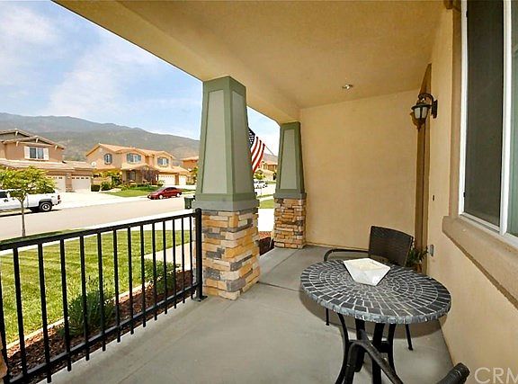 Porch has a mountain view