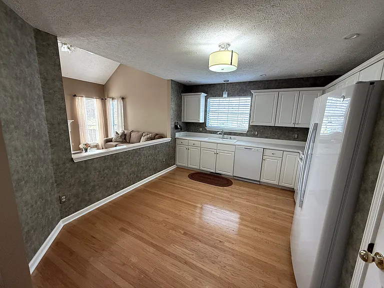 Kitchen, looking towards living room