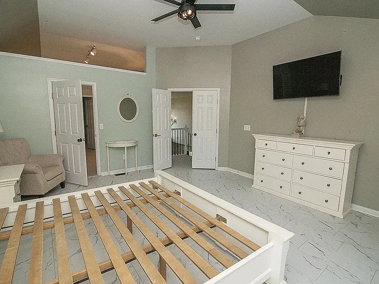 French style doors to master room