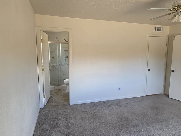 master bedroom, double closet and with bathroom