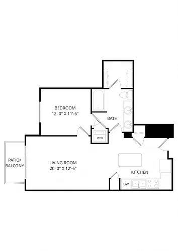 Floor plan B10 1X1