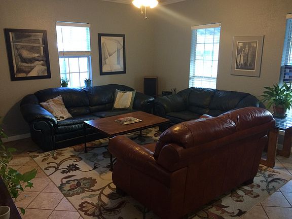 Living room with ceiling fan