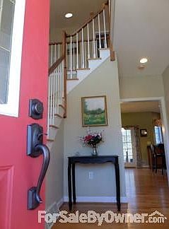 Front Door with Beveled Glass
						:
						Security system