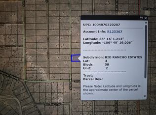 0 43rd St NW Lot 4, Rio Rancho, NM 87124