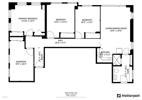 Floor plan 4 Bedroom