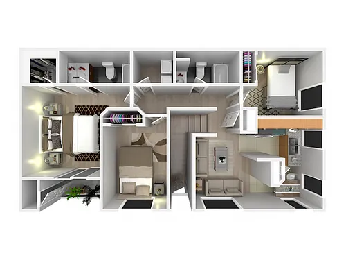 Floor plan 3x2D Classic