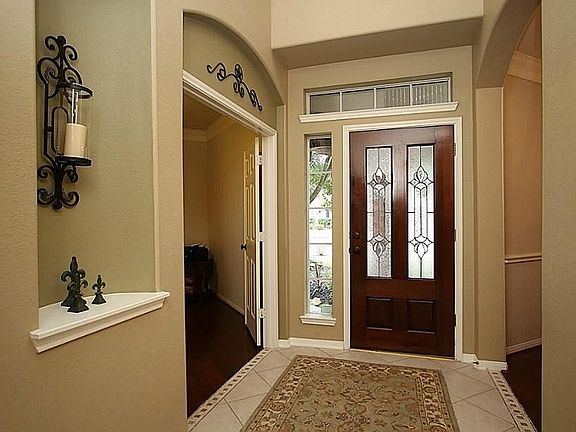 Beautiful entry welcomes you home.