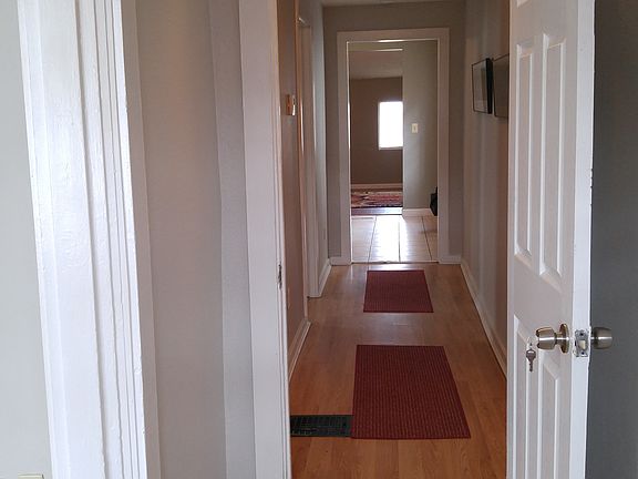 Hallway on first floor to kitchen.