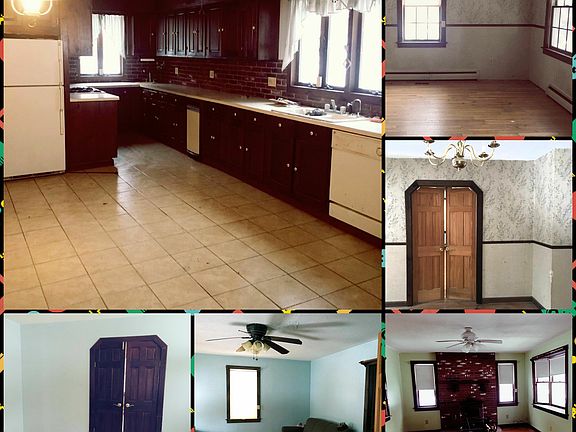 First floor: huge EIK, woodstove