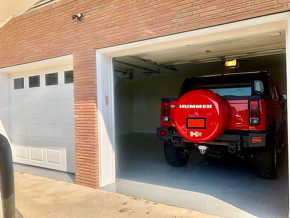 2 car garage with keypad.