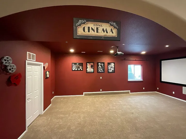 Home theater for indoor family entertainment!