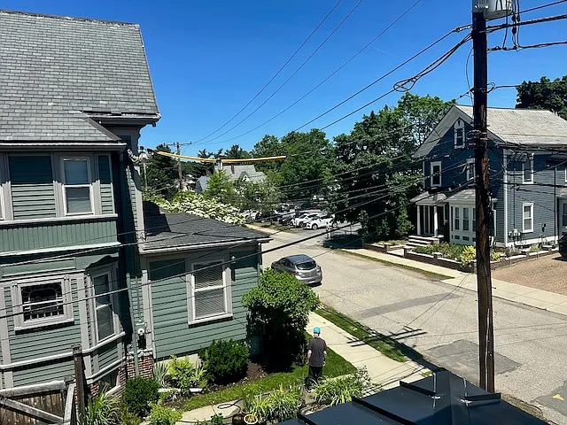View from 2F bedroom - this unit is located on a quiet residential street
