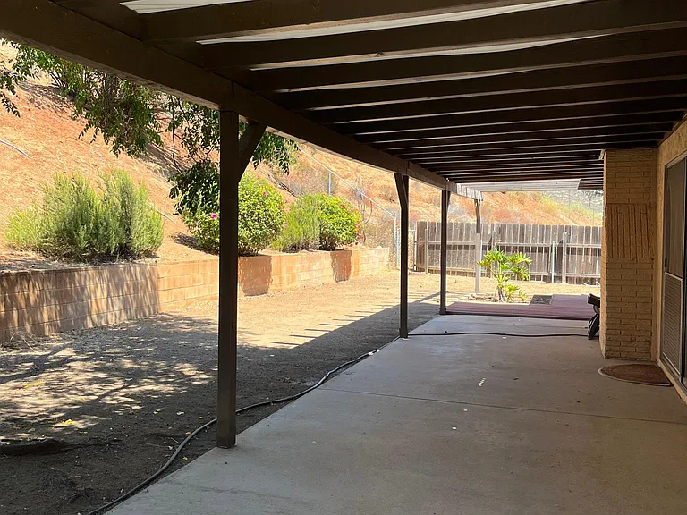 Wrap around back patio