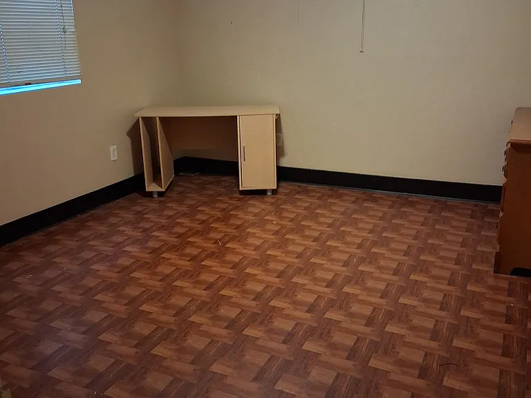 Room F is 183.08sqft with desk and dresser. Bed can be added upon request.