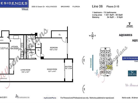 5th image of 3000 S Ocean Dr APT 206