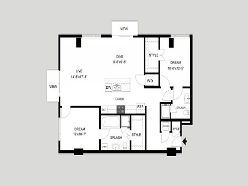 Floor plan The Castle Hill