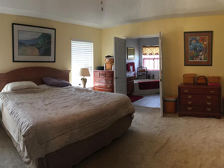 A previous look in the master bedroom