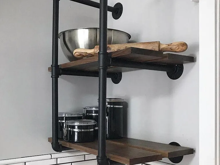 Kitchen custom shelving