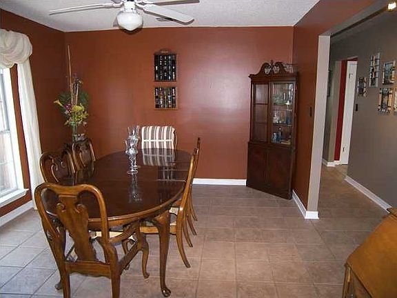 Formal dining room with new tile throughout