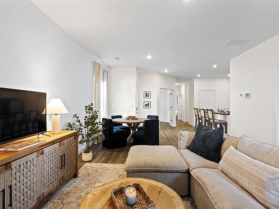 spacious living and dining
